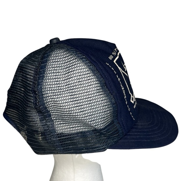 Vintage 1986 Boy Scouts of America Snapback Trucker Hat Navy Blue - Picture 6 of 7